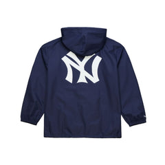 New York Yankees Full-Snap Hooded Coaches Jacket Navy
