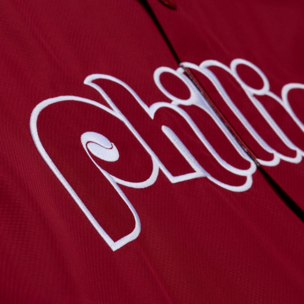 Philadelphia Phillies Full-Snap Hooded Coaches Jacket Red