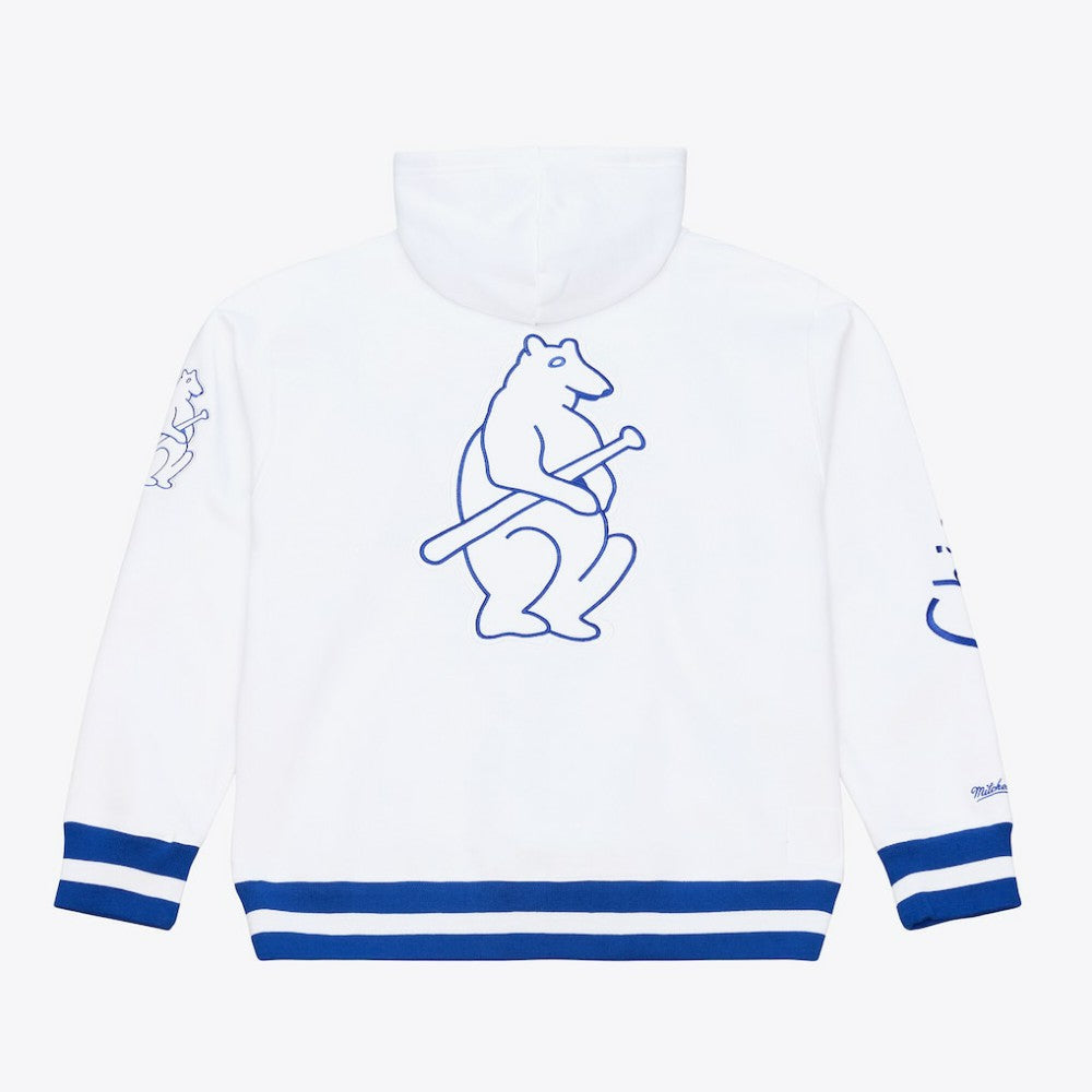 Chicago Cubs Cooperstown Collection Fleece Hoodie White