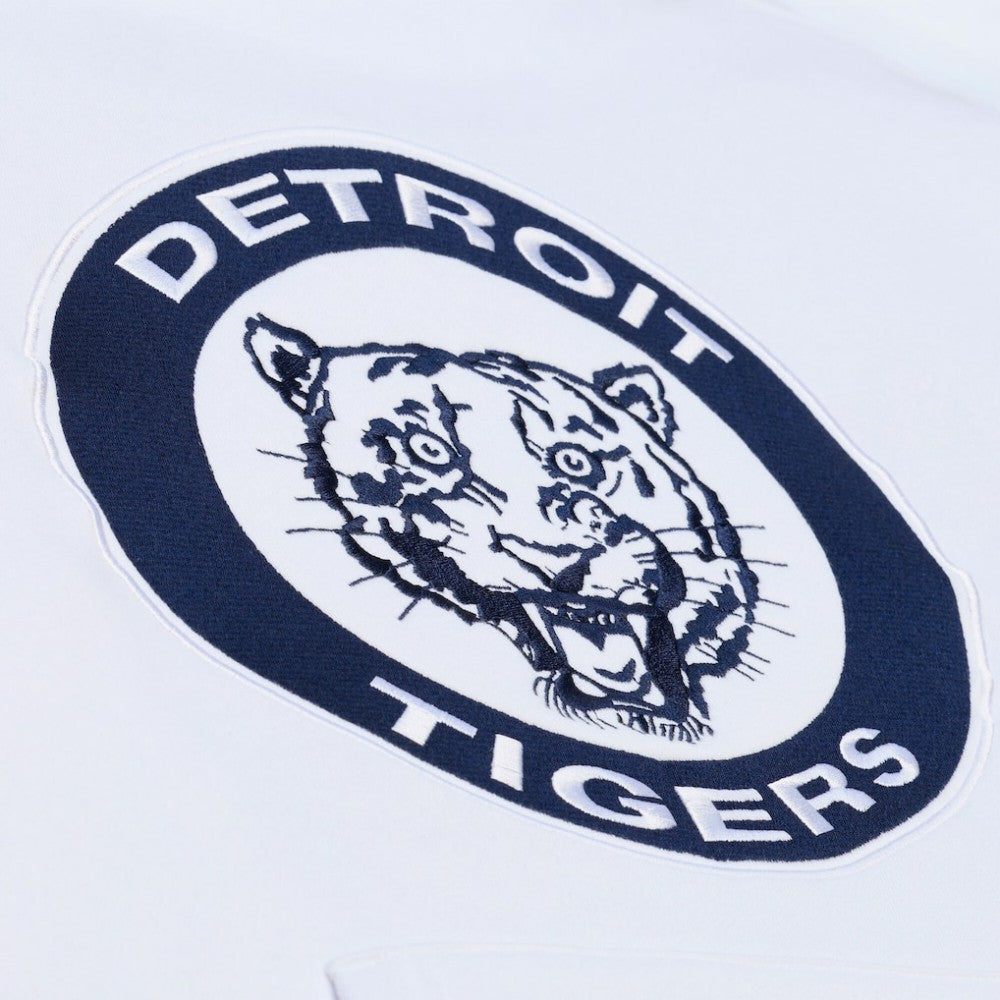 Detroit Tigers Cooperstown Collection Fleece Hoodie White