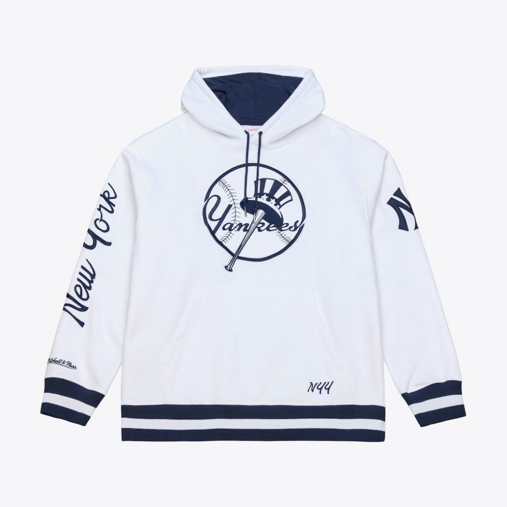 New York Yankees Cooperstown Collection Fleece Hoodie White