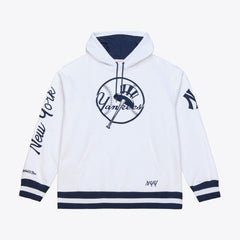 New York Yankees Cooperstown Collection Fleece Hoodie White