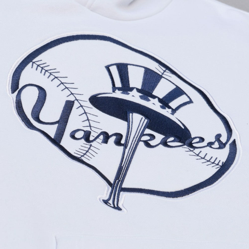 New York Yankees Cooperstown Collection Fleece Hoodie White