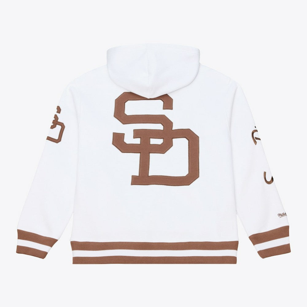 San Diego Padres Cooperstown Collection Fleece Hoodie White
