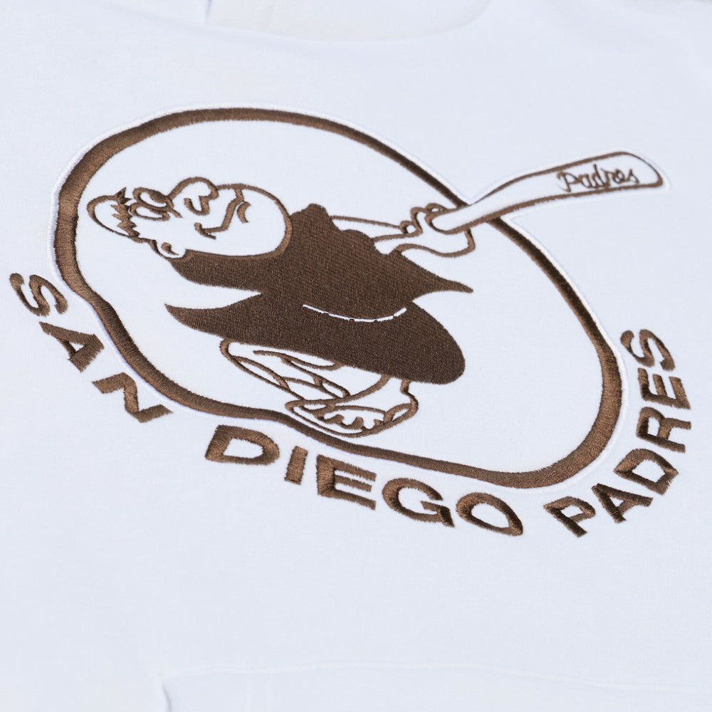 San Diego Padres Cooperstown Collection Fleece Hoodie White