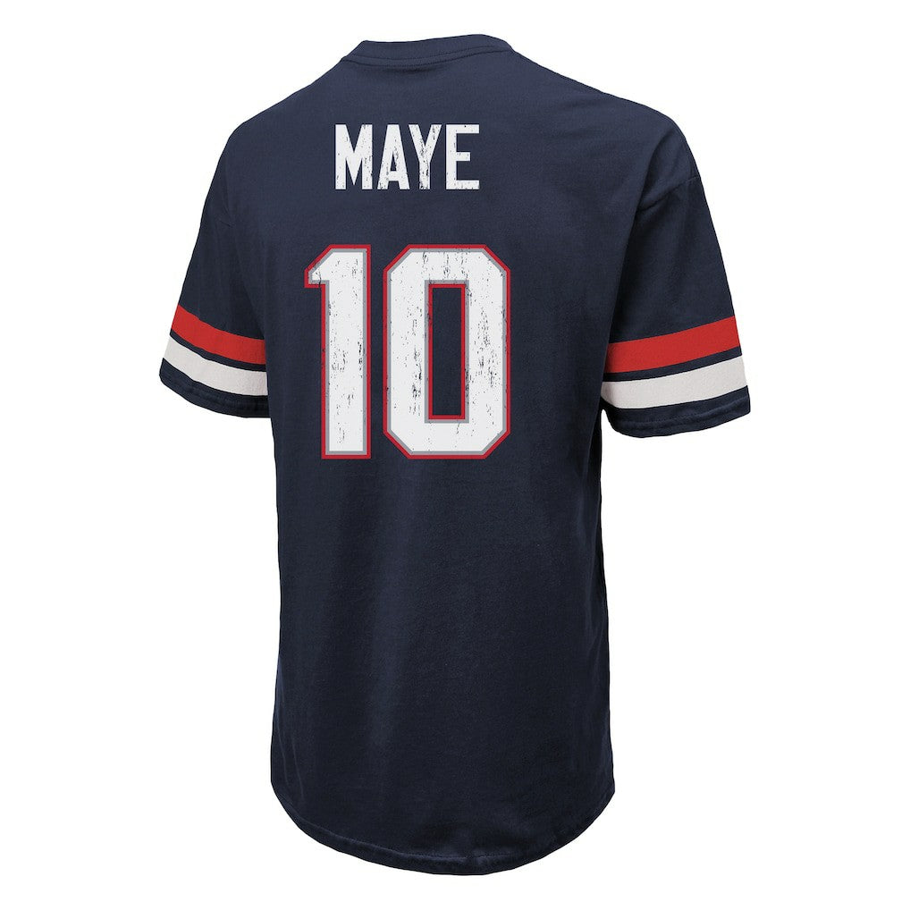 Drake Maye New England Patriots Majestic Threads Oversized T-Shirt - Navy online