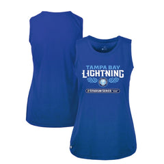 Tampa Bay Lightning Levelwear Women's 2026 NHL Stadium Series Macy Tank Top - Blue Tank Top
