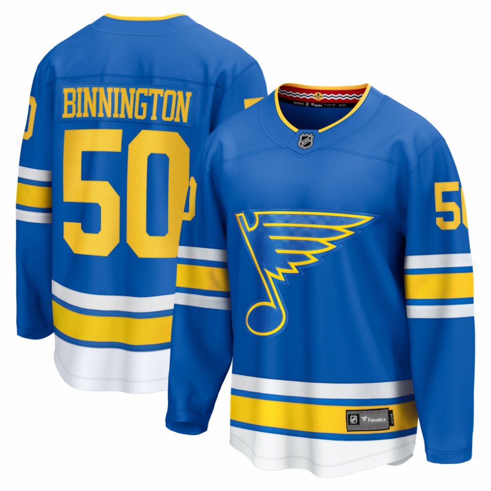 Jordan Binnington St. Louis Blues Fanatics Home Breakaway Jersey - Blue Jerseys