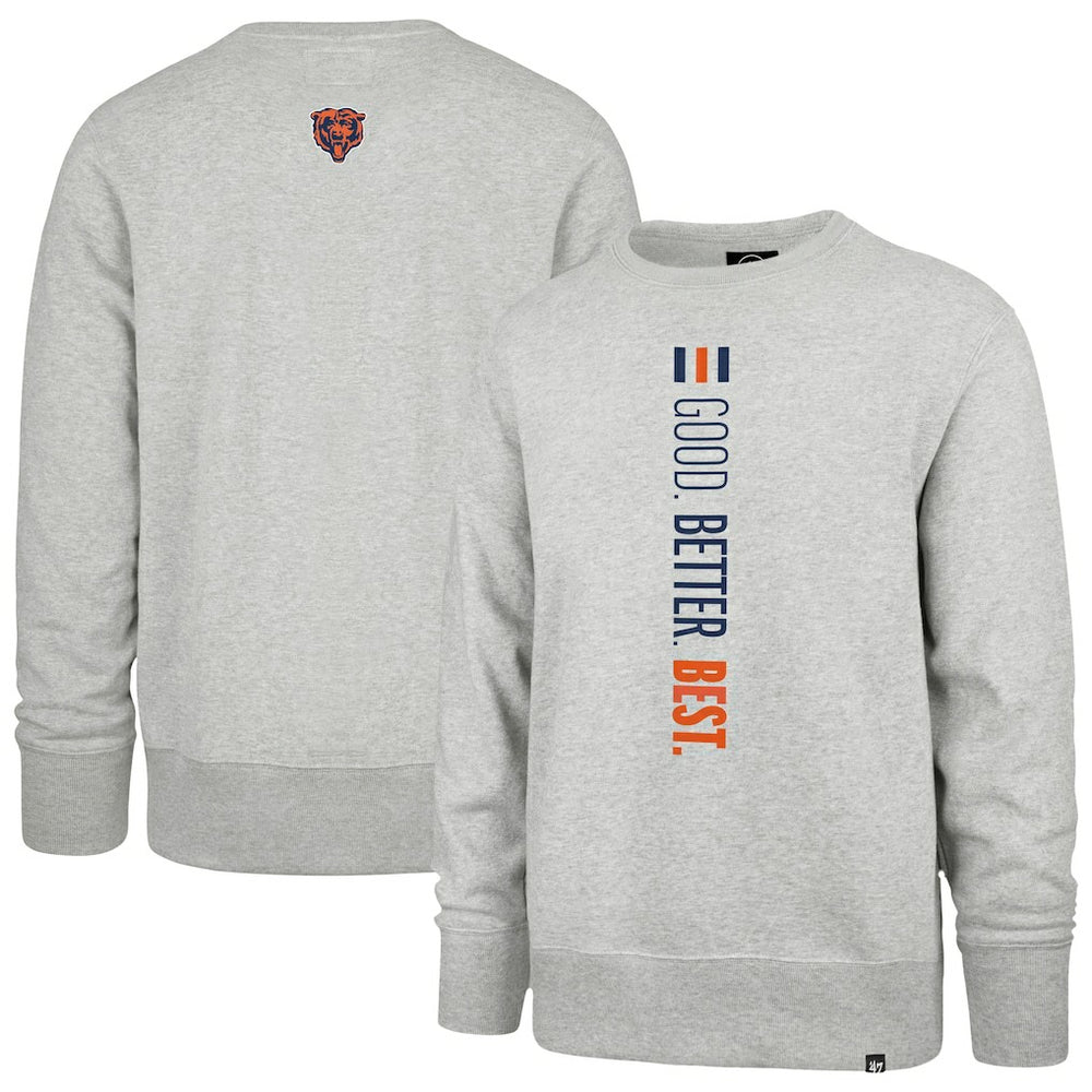 Chicago Bears '47 Good. Better. Best. Franklin Sweatshirt - Heather Gray sale