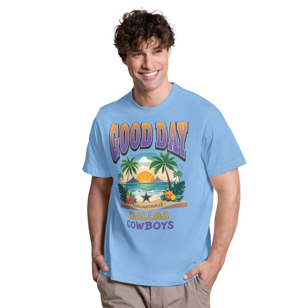 Dallas Cowboys Margaritaville Good Day T-Shirt - Light Blue for sale