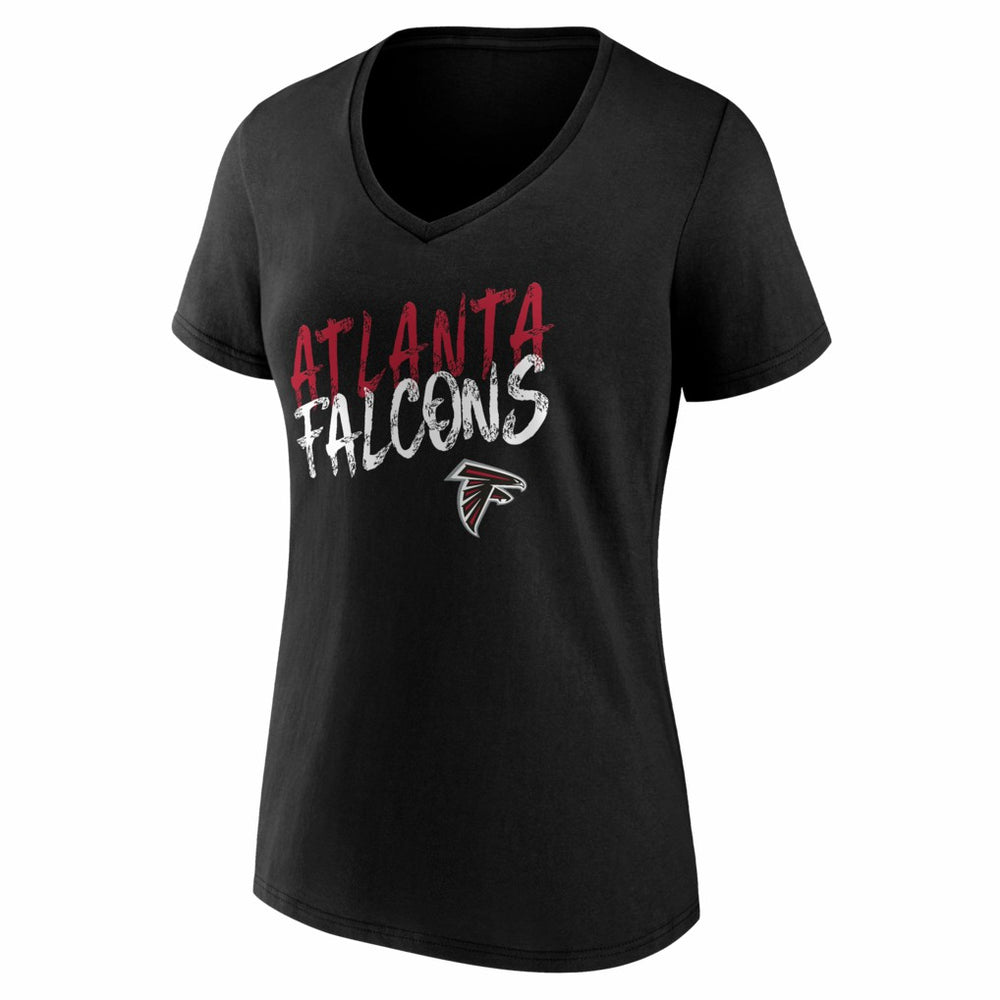 Atlanta Falcons Women's Hustle V-Neck T-Shirt - Black cheap
