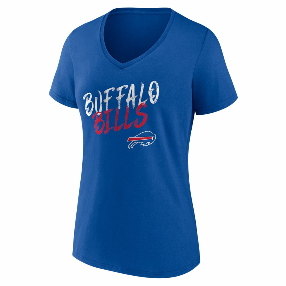Buffalo Bills Women's Hustle V-Neck T-Shirt - Royal sale