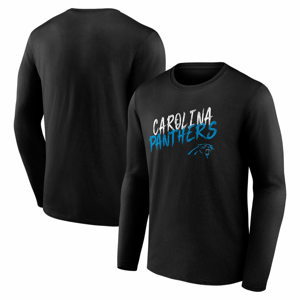 Carolina Panthers Hustle Long Sleeve T-Shirt - Black sale