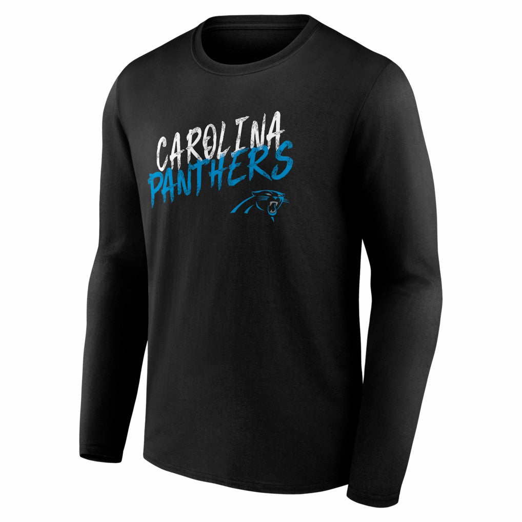 Carolina Panthers Hustle Long Sleeve T-Shirt - Black sale
