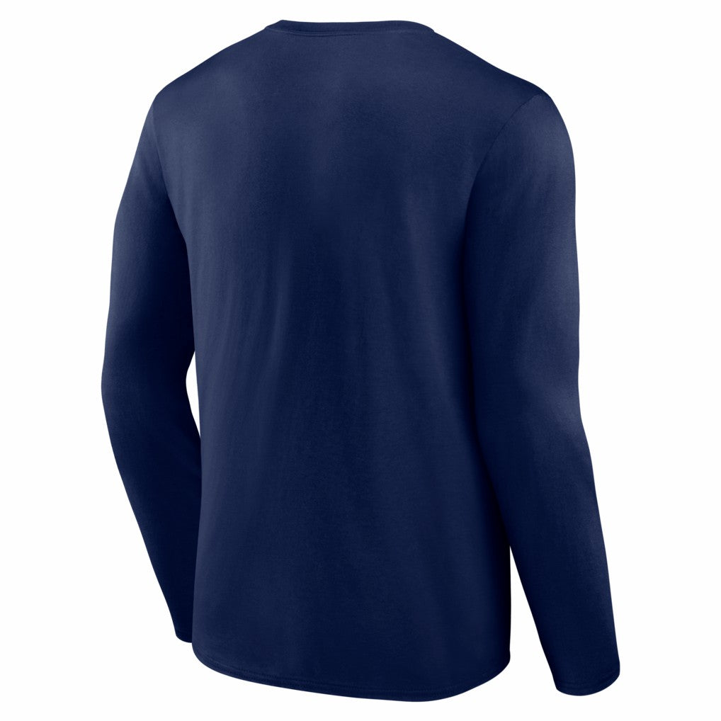 Denver Broncos Hustle Long Sleeve T-Shirt - Navy for sale