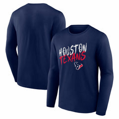 Houston Texans Hustle Long Sleeve T-Shirt - Navy online
