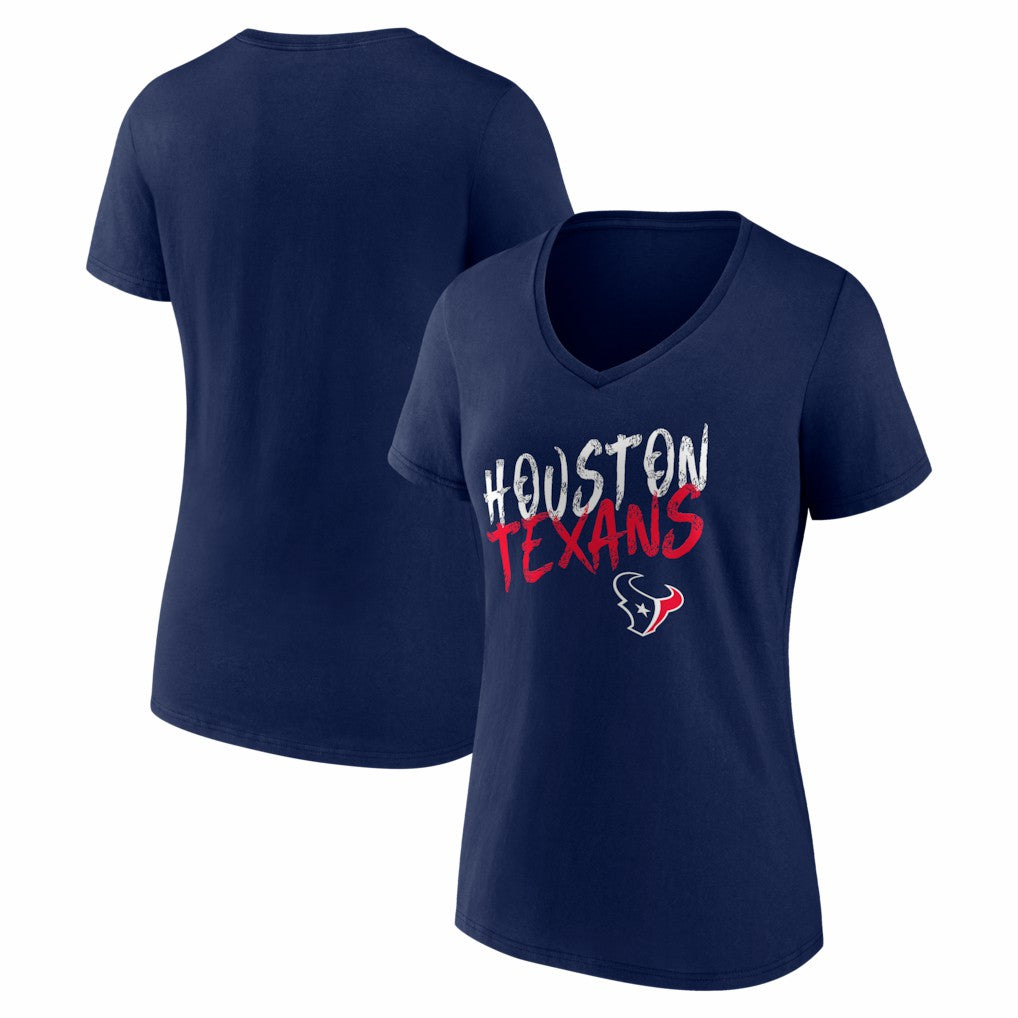 Houston Texans Women's Hustle V-Neck T-Shirt - Navy online
