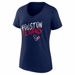 Houston Texans Women's Hustle V-Neck T-Shirt - Navy online