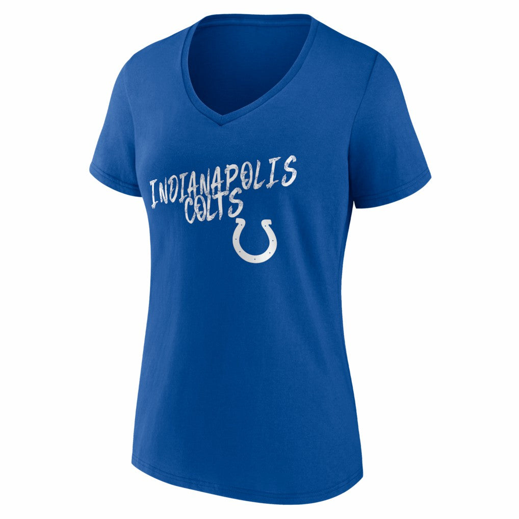 Indianapolis Colts Women's Hustle V-Neck T-Shirt - Royal online