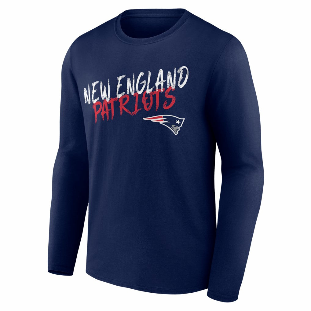 New England Patriots Hustle Long Sleeve T-Shirt - Navy for sale