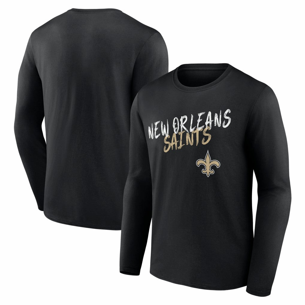 New Orleans Saints Hustle Long Sleeve T-Shirt - Black on sale