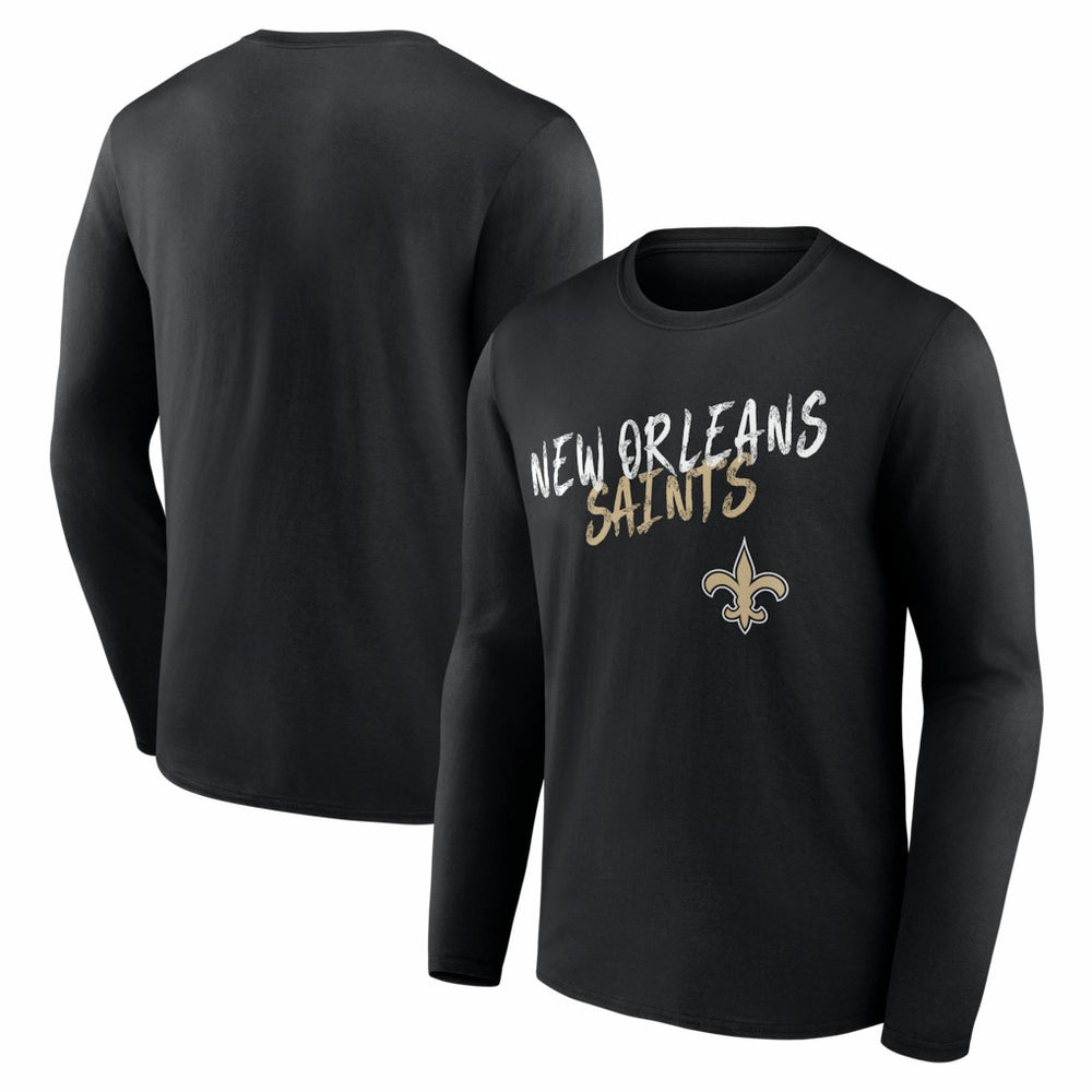 New Orleans Saints Hustle Long Sleeve T-Shirt - Black on sale