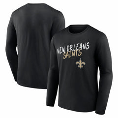 New Orleans Saints Hustle Long Sleeve T-Shirt - Black on sale
