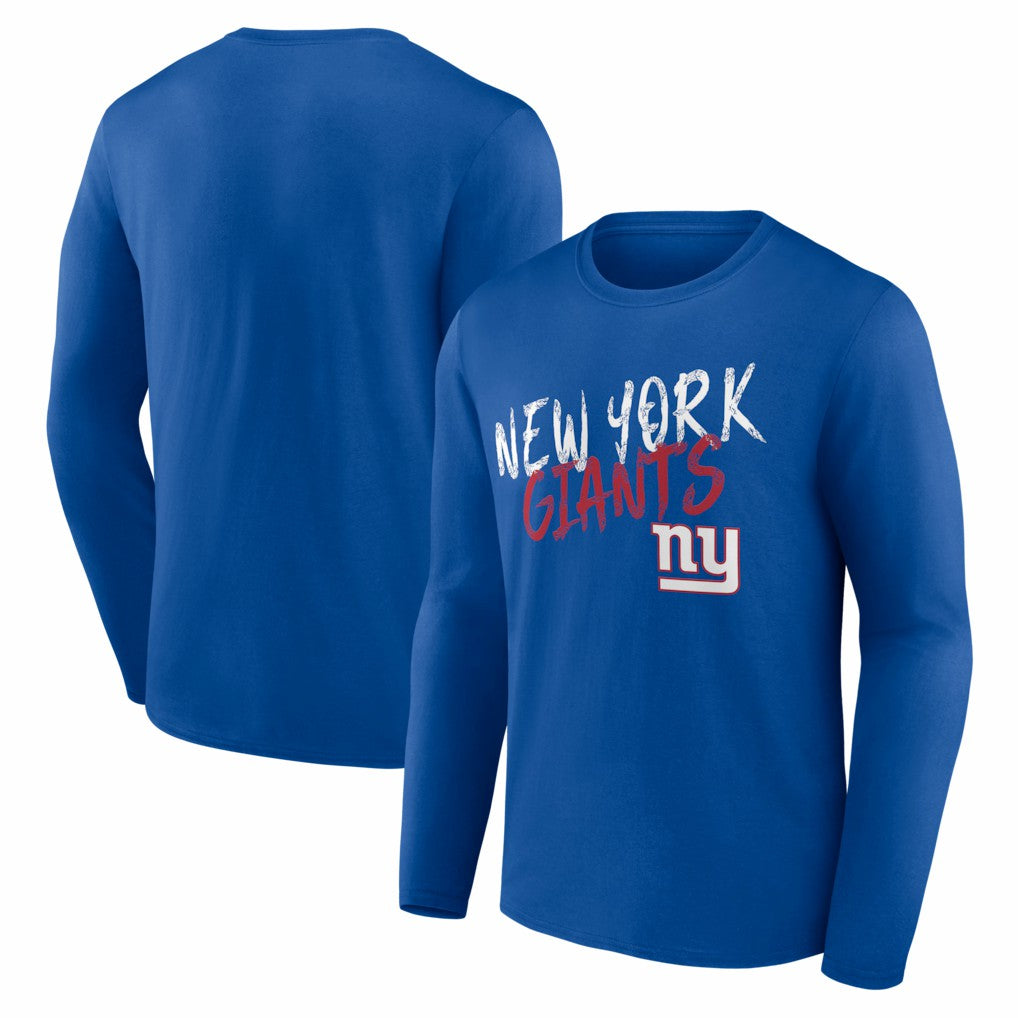 New York Giants Hustle Long Sleeve T-Shirt - Royal on sale