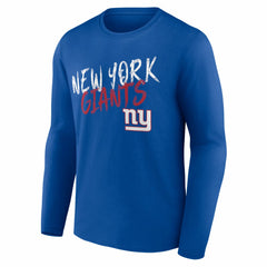 New York Giants Hustle Long Sleeve T-Shirt - Royal on sale