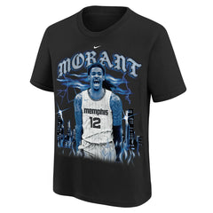 Ja Morant Memphis Grizzlies Youth City Edition Player T-Shirt - Black discount