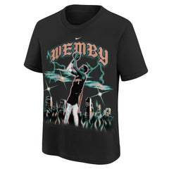 Victor Wembanyama San Antonio Spurs Youth City Edition Player T-Shirt - Black for sale
