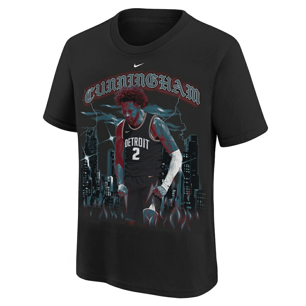 Cade Cunningham Detroit Pistons Youth City Edition Player T-Shirt sale - Black cheap