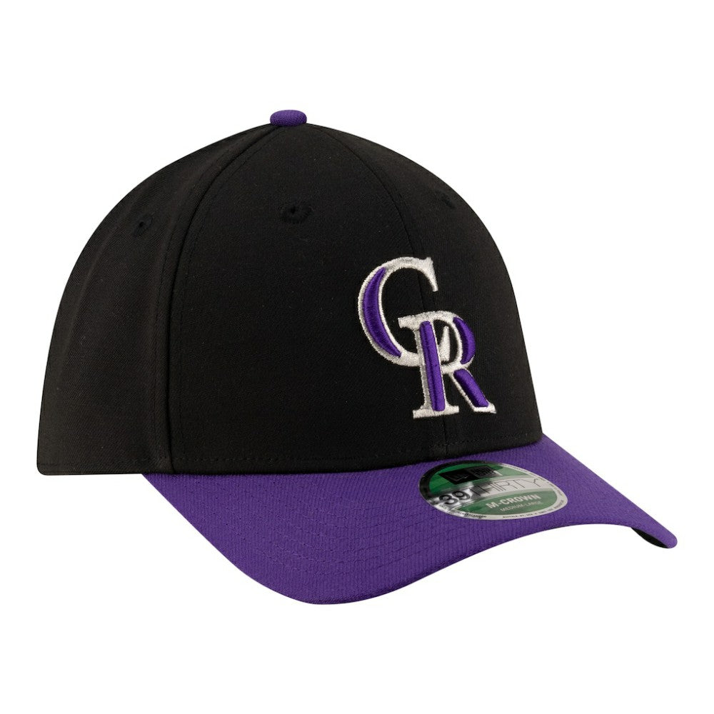 Colorado Rockies Alternate Player Replica 39THIRTY M-Crown Flex Hat Black