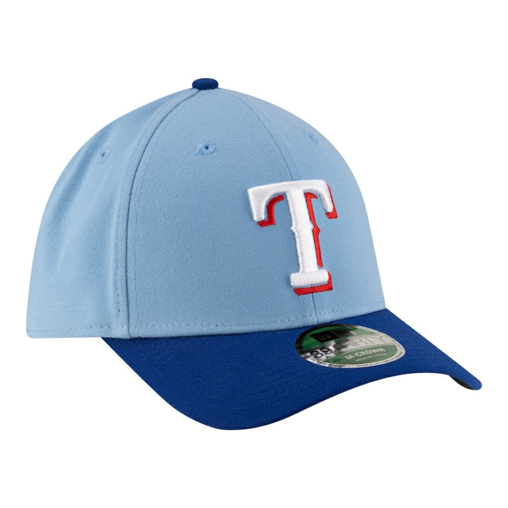 Texas Rangers Player Replica 39THIRTY M-Crown Flex Hat Light Blue