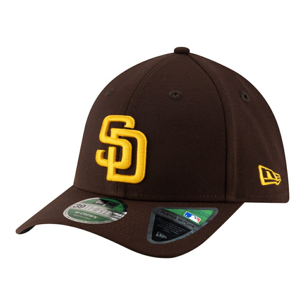San Diego Padres Player Replica 39THIRTY M-Crown Flex Hat Brown