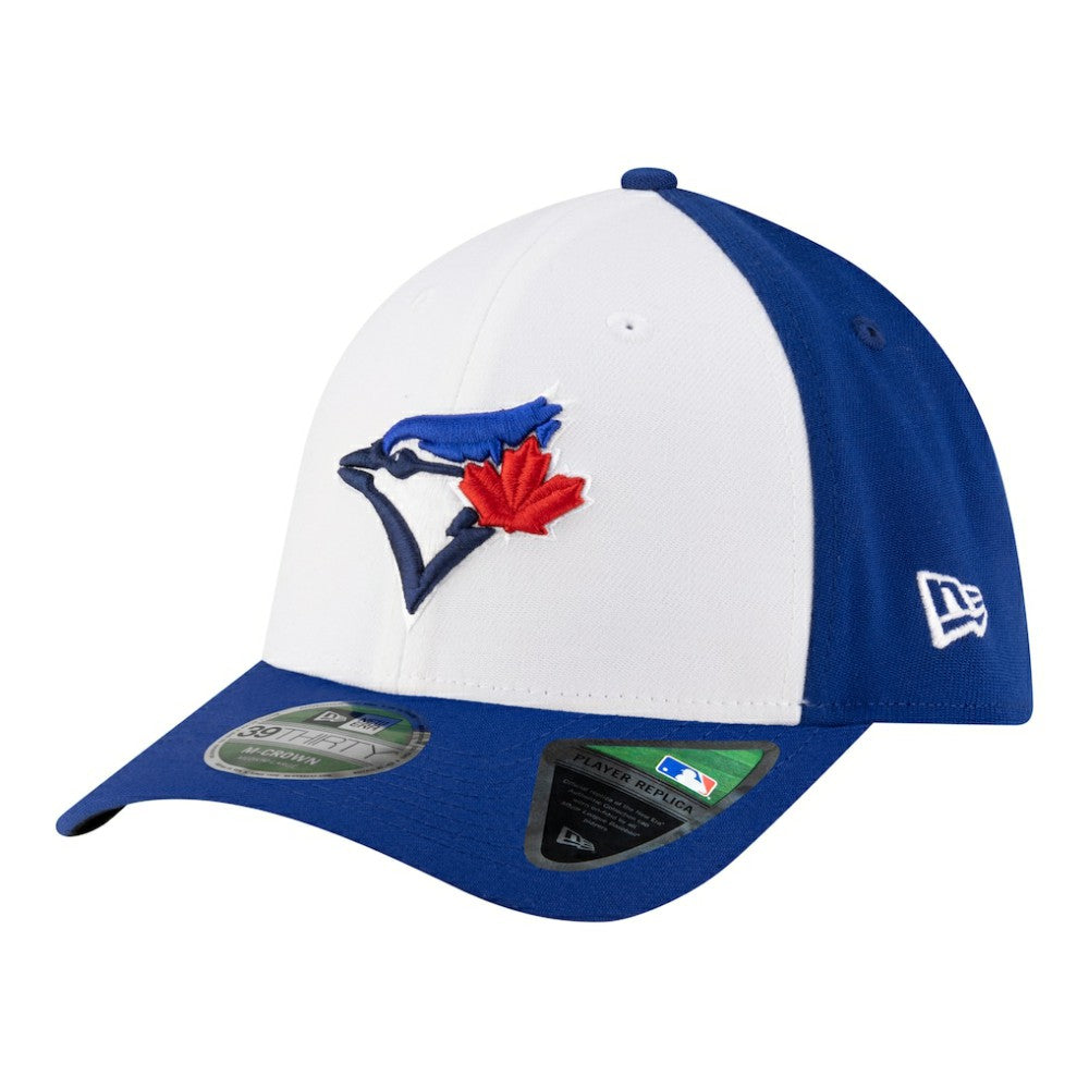 Toronto Blue Jays Player Replica 39THIRTY M-Crown Flex Hat White/Royal