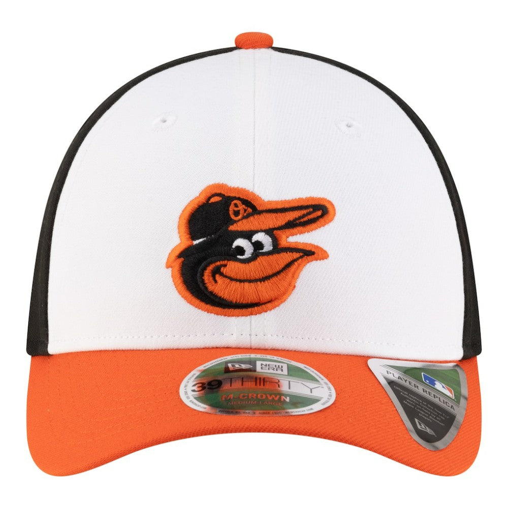 Baltimore Orioles Player Replica 39THIRTY M-Crown Flex Hat White/Orange