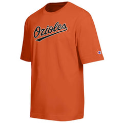 Baltimore Orioles Champion All Star Chenille Wordmark T-Shirt Orange