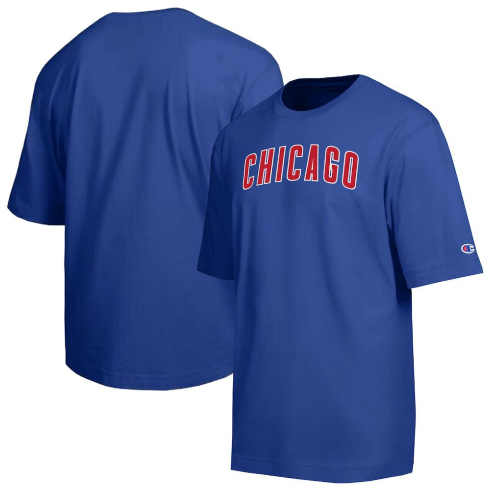 Chicago Cubs Champion All Star Chenille Wordmark T-Shirt Royal