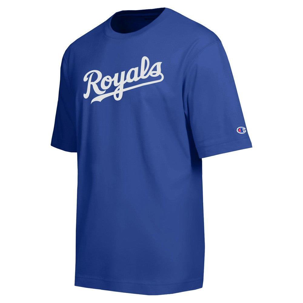 Kansas City Royals Champion All Star Chenille Wordmark T-Shirt Royal
