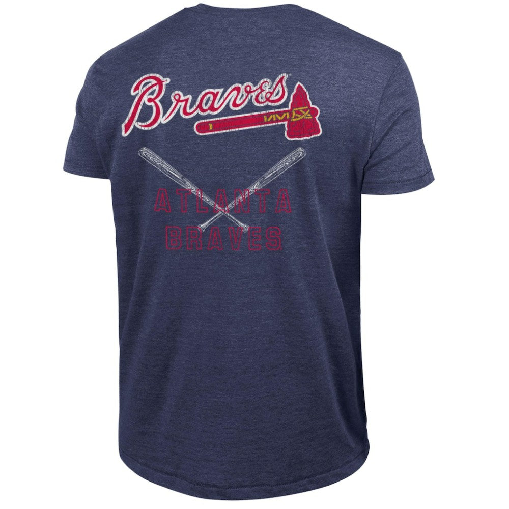 Atlanta Braves Champion Tri-Blend T-Shirt Navy