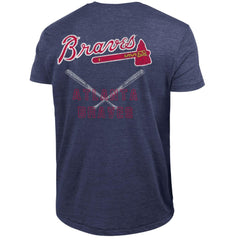 Atlanta Braves Champion Tri-Blend T-Shirt Navy