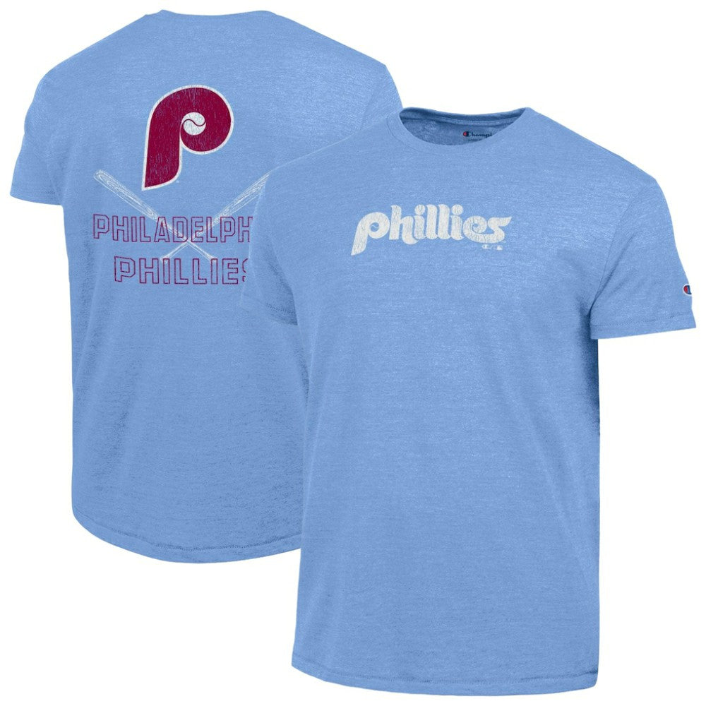 Philadelphia Phillies Champion Tri-Blend T-Shirt Light Blue