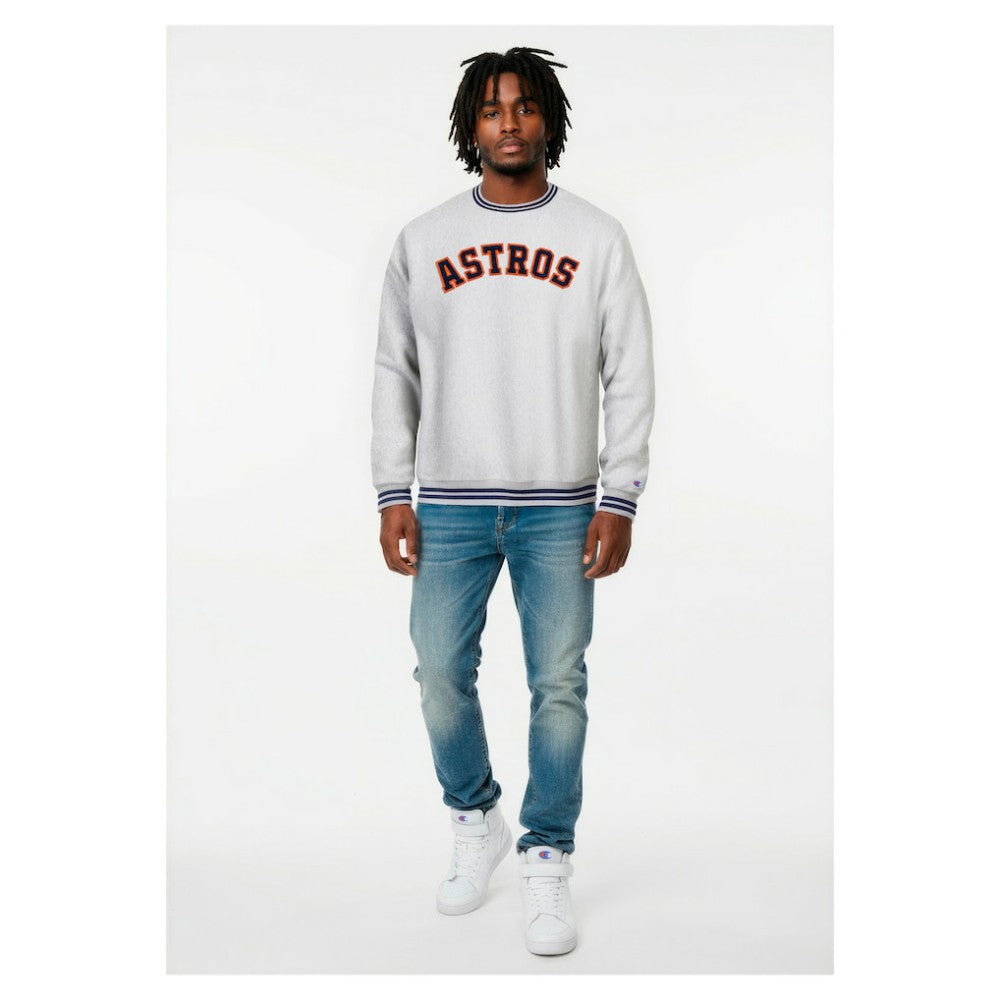 Houston Astros Champion Reverse Weave Sweatshirt Heather Gray