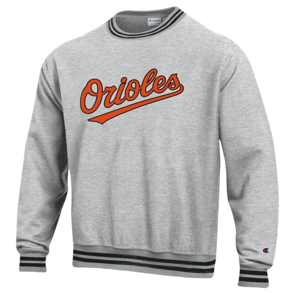 Baltimore Orioles Champion Reverse Weave Sweatshirt Heather Gray