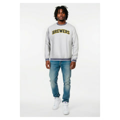 Milwaukee Brewers Champion Reverse Weave Sweatshirt Heather Gray