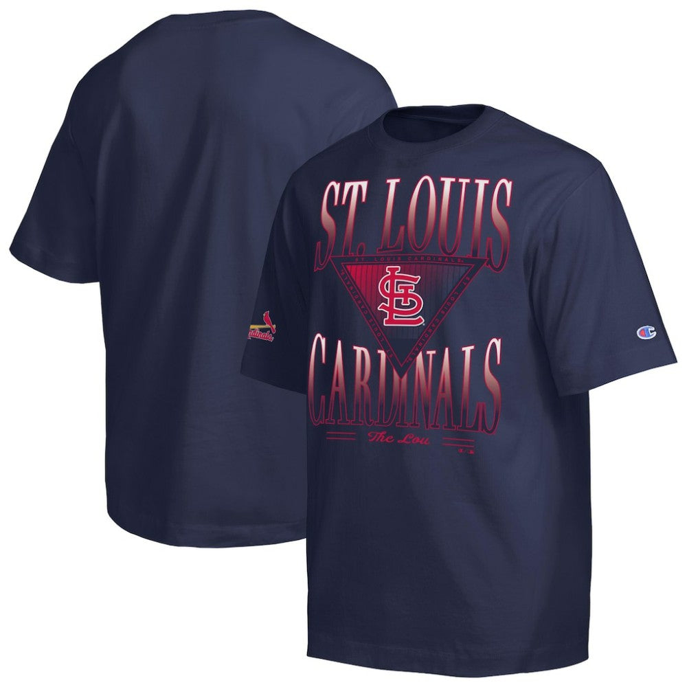 St. Louis Cardinals Champion Traditions Two Locations T-Shirt Navy