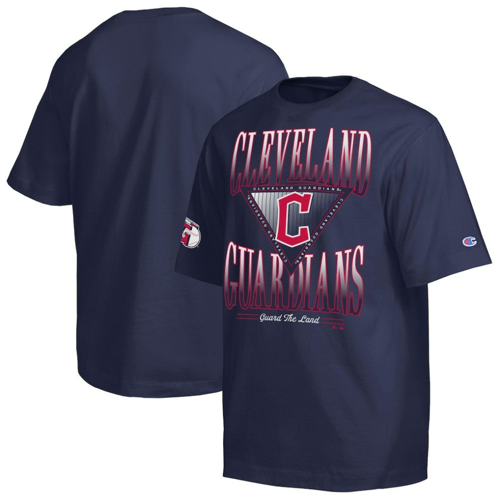 Cleveland Guardians Champion Traditions Two Locations T-Shirt Navy