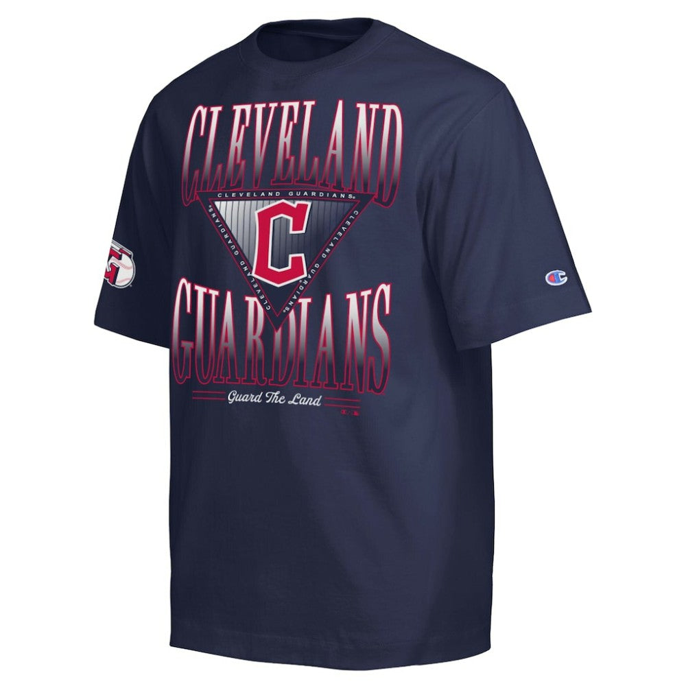 Cleveland Guardians Champion Traditions Two Locations T-Shirt Navy