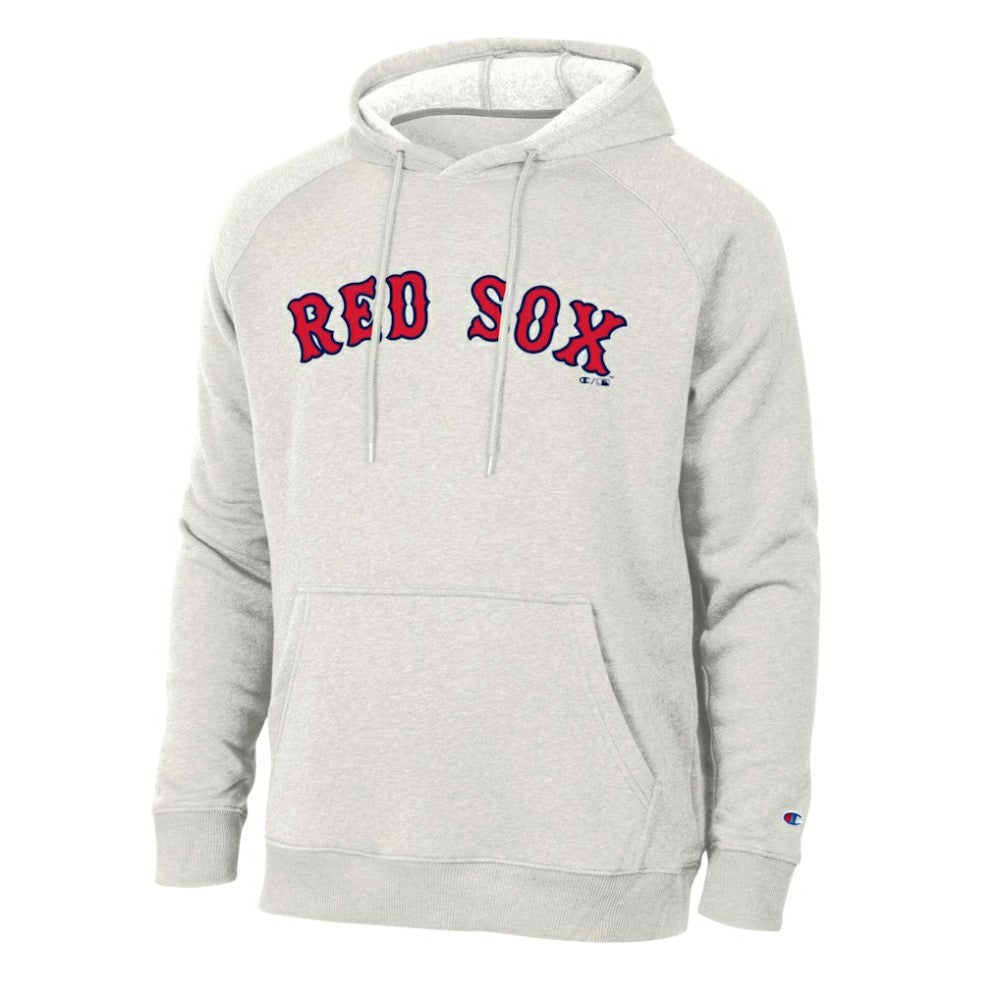 Boston Red Sox Champion Triumph Tri-Blend Raglan Hoodie Heathered Core Ultra Light Grey